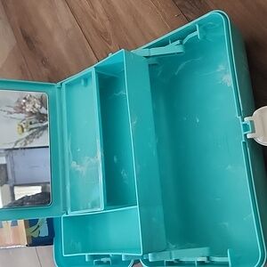 Caboodles NEW Aqua Jewelry Organizer with Mirror